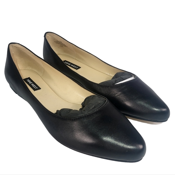 Nine West Speakup Round Toe Slip-on Ballet Flats Black 9.5 - Picture 6 of 8